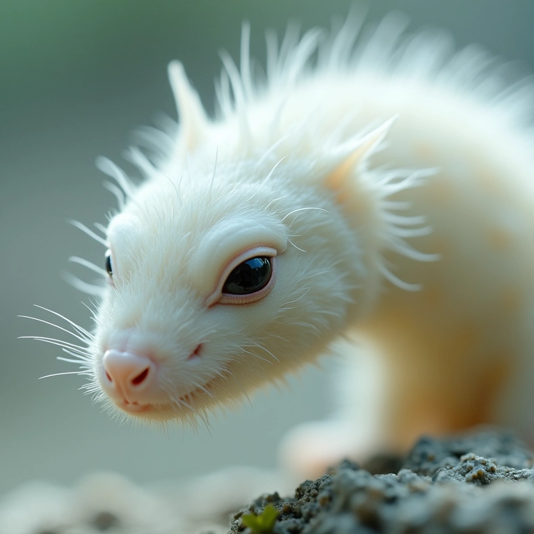 Close-up de larvas brancas em transformação, simbolizando pureza e renovação.