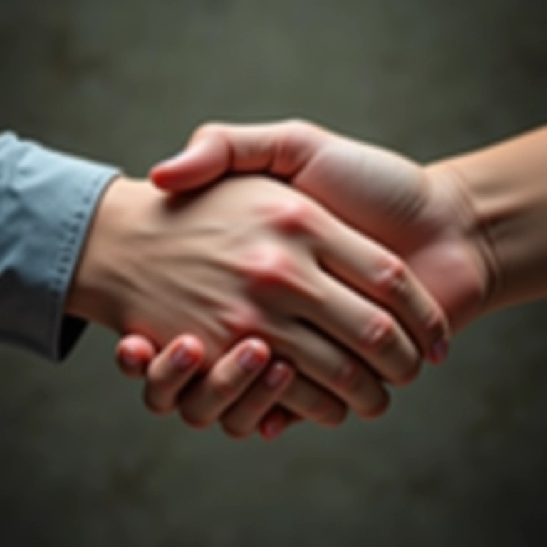 Close-up de mãos que não se tocam, falta de confiança.