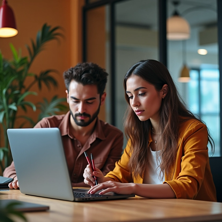Equipe trabalhando em projeto de vídeo com Youtuber famoso.