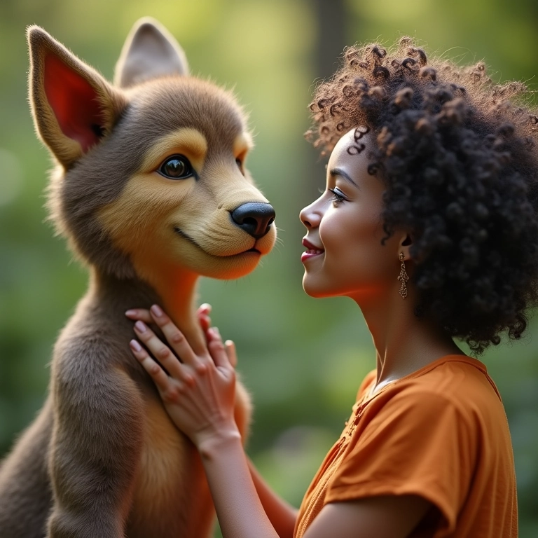 Mulher conversando com Xangô em sonho.