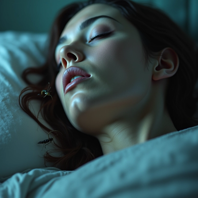 Mulher sonhando com vômito de bicho.