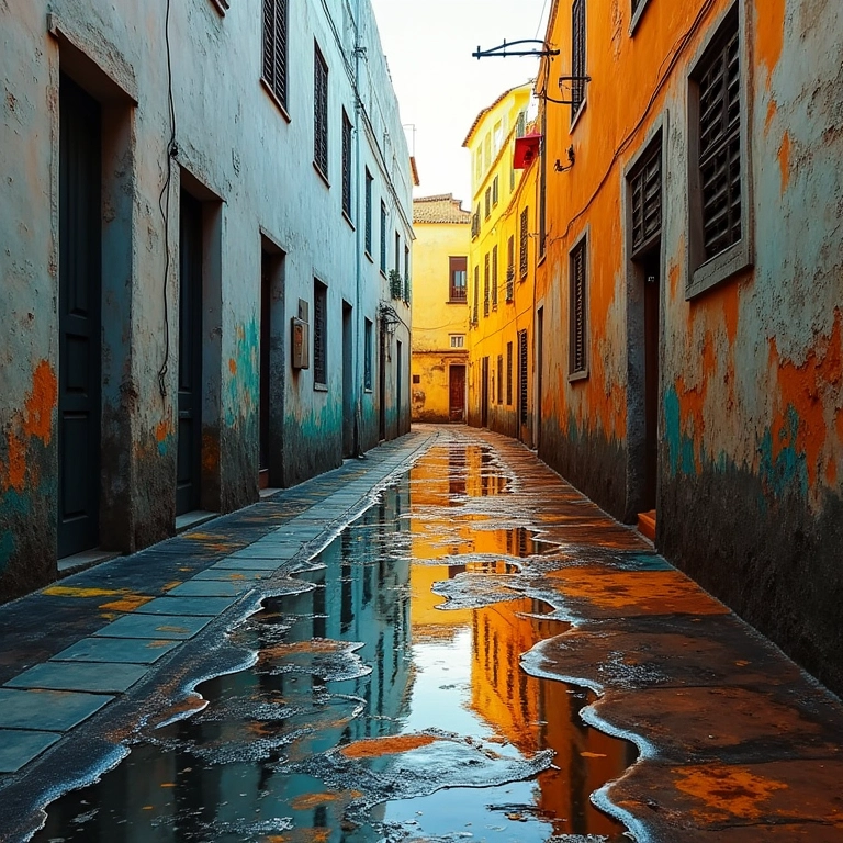 Múltiplos cenários de sonhos com xixi no chão.