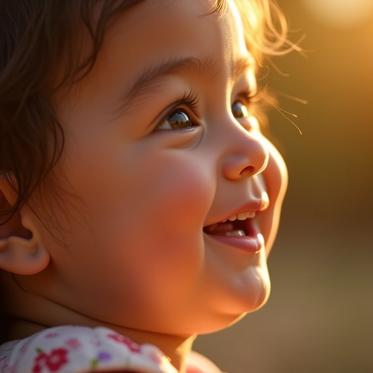 Sorriso de bebê ilumina o rosto da mãe.