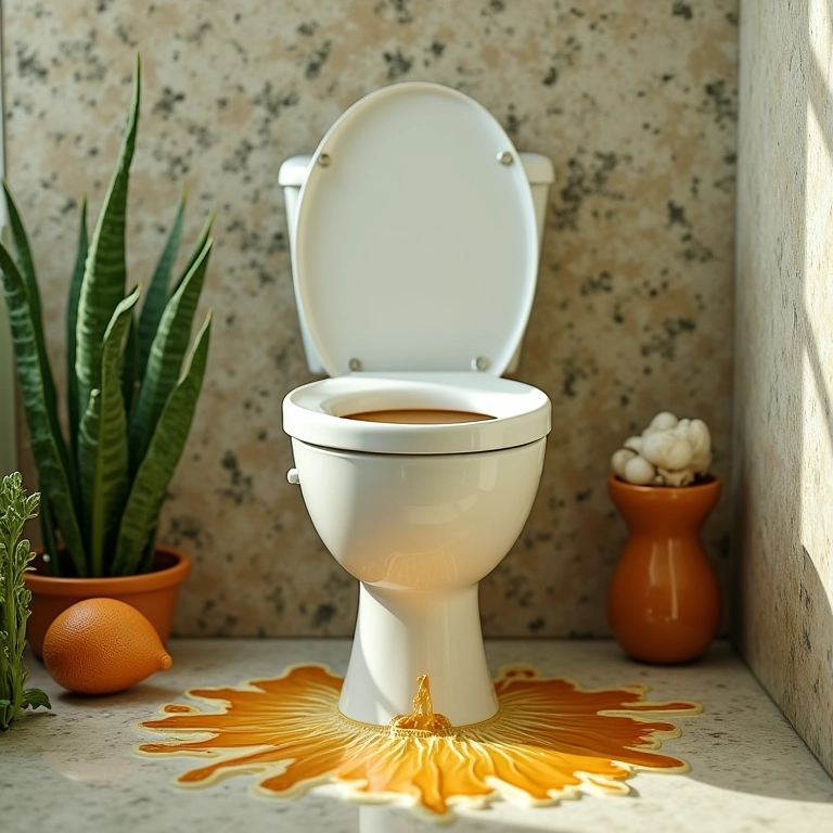 Vaso sanitário transbordando, alagando o banheiro.