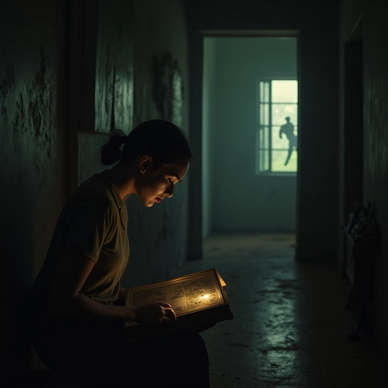 Yurei flutuando em casa colonial brasileira.