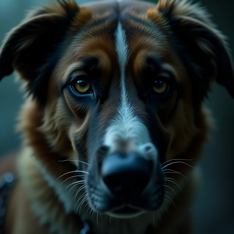 Cachorro amarrado e triste em sonho: solidão e abandono.