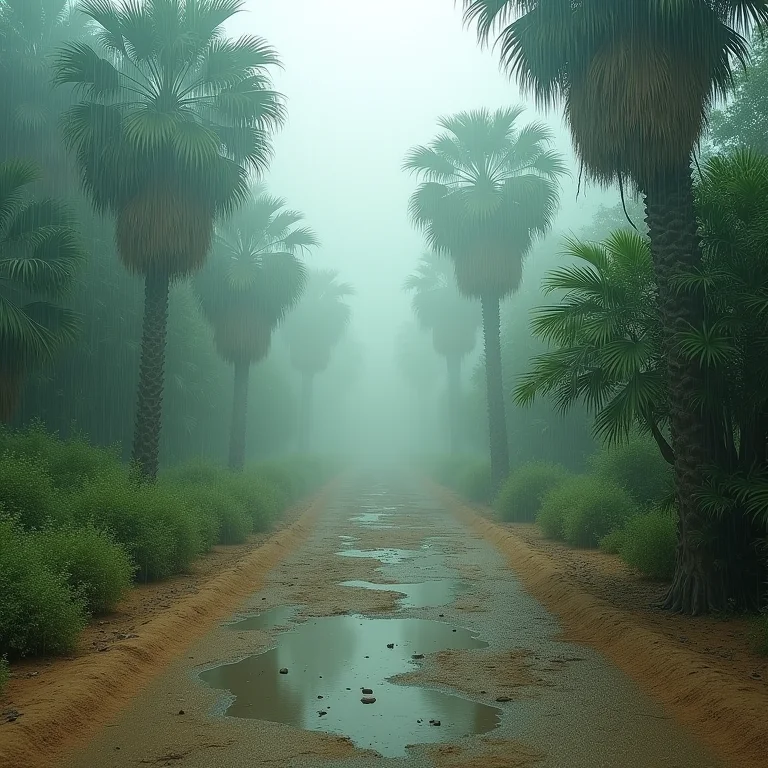 Esperança no deserto: um oásis renascendo.