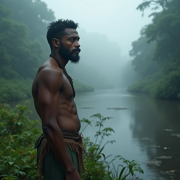 Índio observando em sonho.