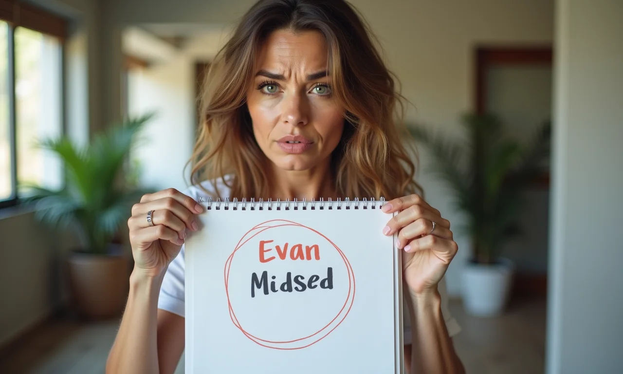 Mulher preocupada olhando um calendário, refletindo sobre o significado de sonhar com menstruação abundante.