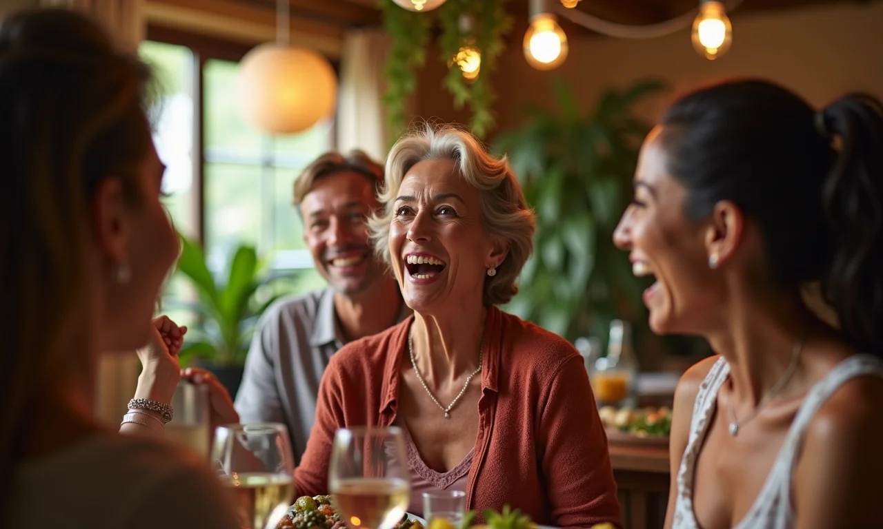 Mulher surpresa e feliz em festa surpresa em casa.