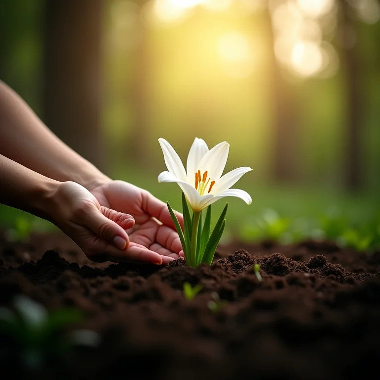 Plantar lírios em sonho: fertilidade e projetos florescendo