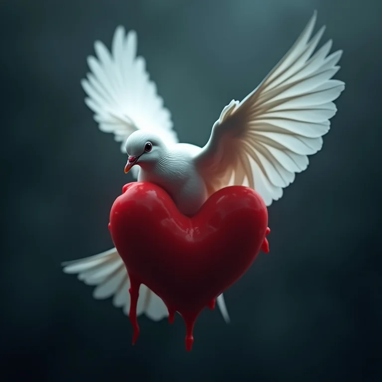 Pomba branca machucada: atenção aos sentimentos nos sonhos.