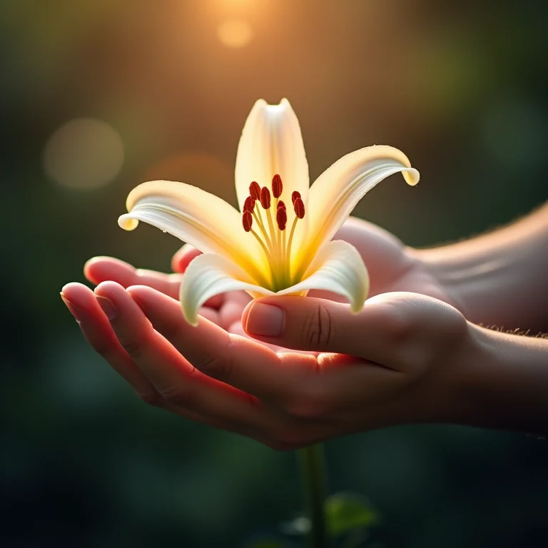 Receber lírios em sonho: amor e admiração no ar
