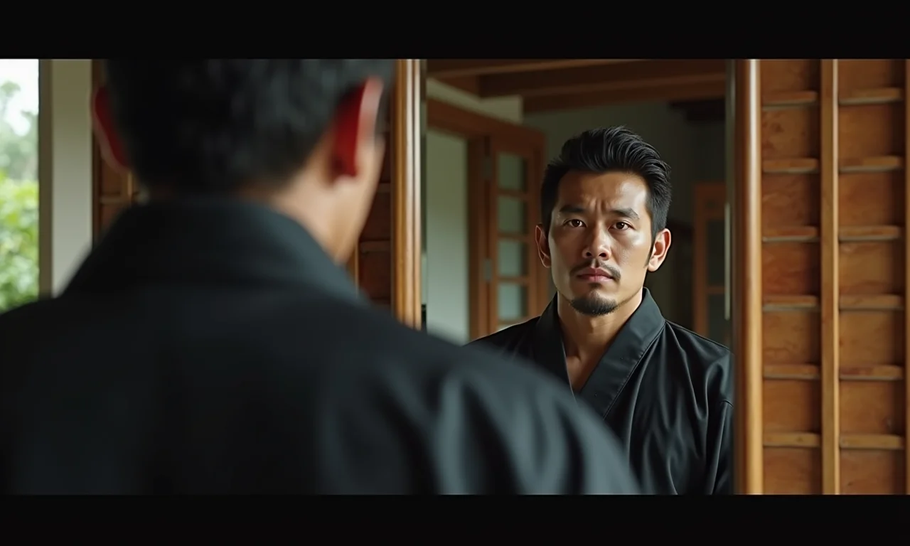 Reflexo no espelho: sonhando em ser membro da yakuza.