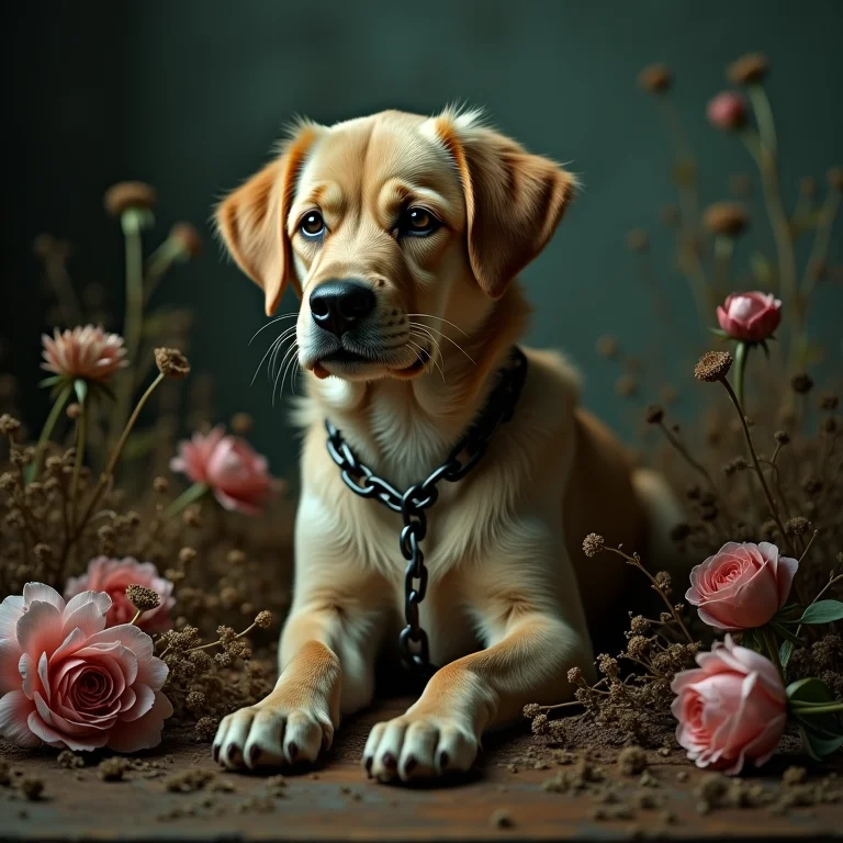 Sonhar com cachorro amarrado sendo maltratado: negligência emocional.