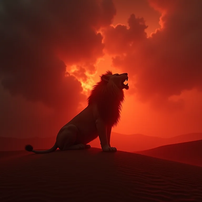 Sonhar com leão agressivo: desafios e superação.