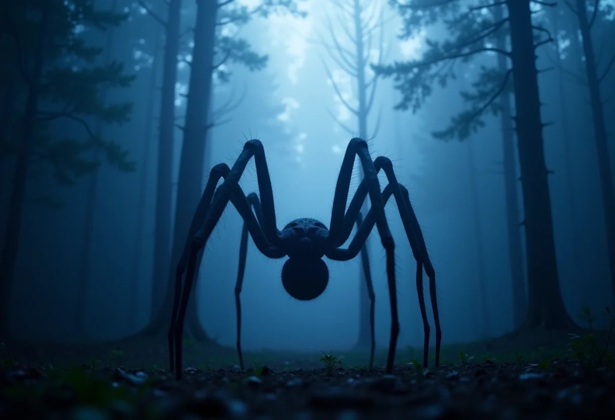 Aranha caranguejeira em névoa: mistérios do subconsciente