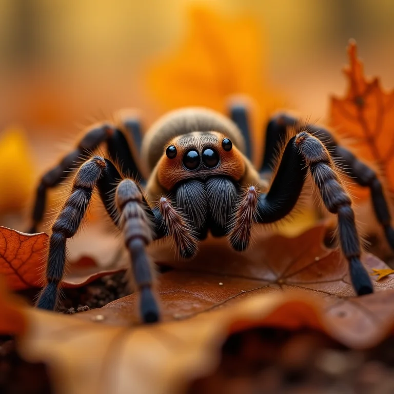 Aranha caranguejeira marrom: camuflagem, adaptação e conexão com a terra
