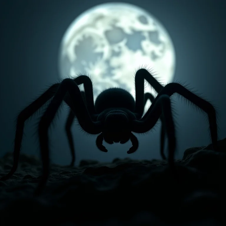 Aranha caranguejeira preta: sombra, mistério e transformação