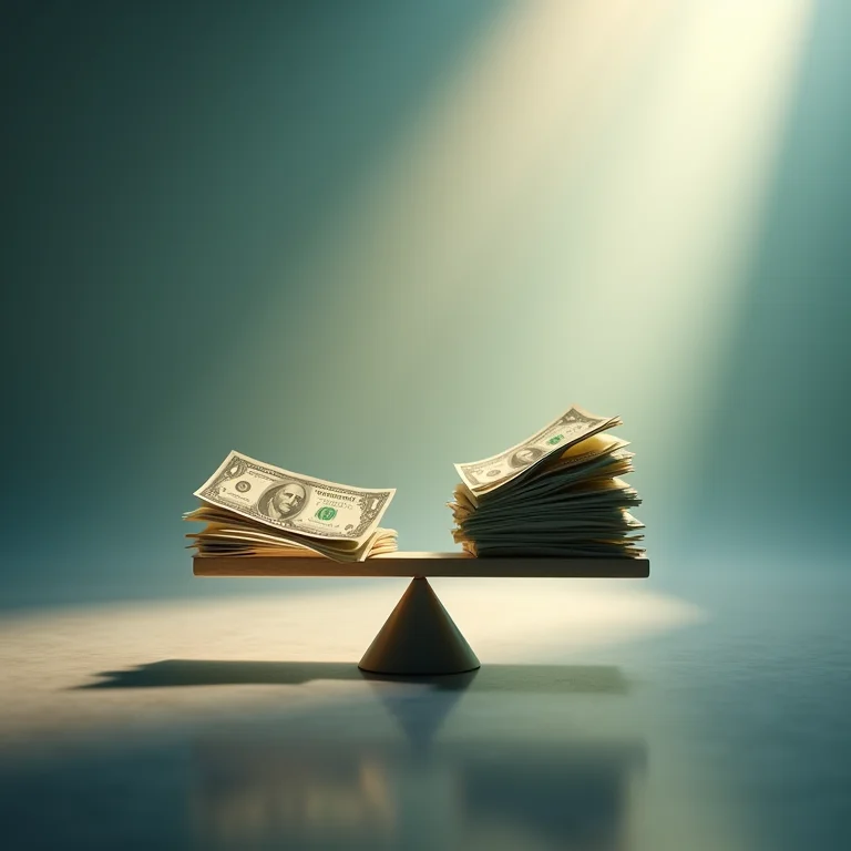 Balança equilibrando qualidade do sono e custo