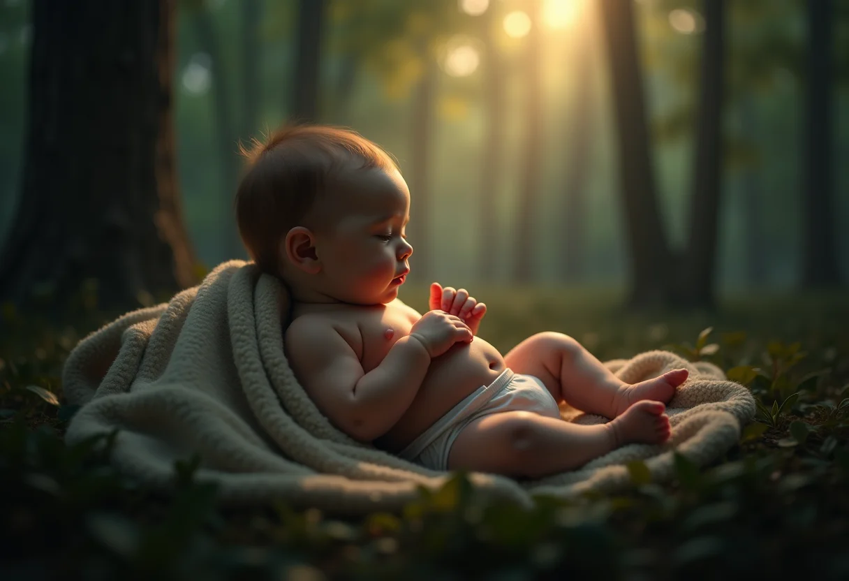 Bebê mamando: simbolismo onírico de nutrição e conexão emocional.