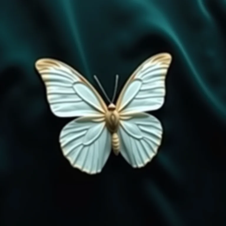 Borboleta branca morta: pureza interrompida.