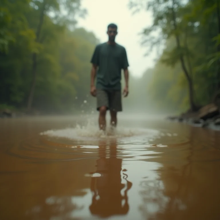 Caindo em água suja em sonho: sinal de desafios e provações à frente