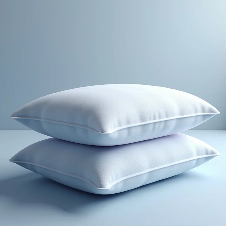 Camadas de espuma do travesseiro da Nasa flutuando