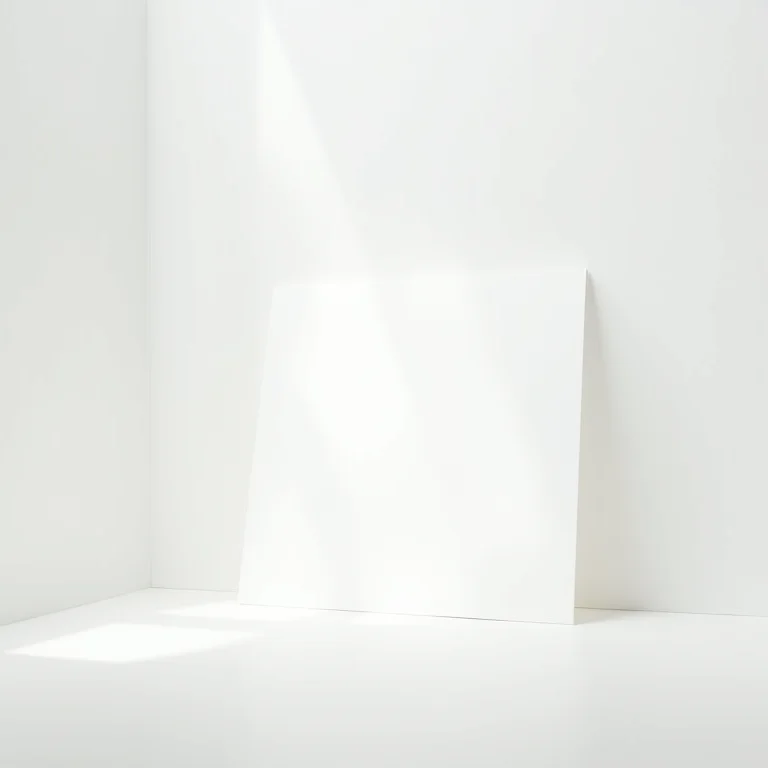 Cardápio em branco pairando no vazio