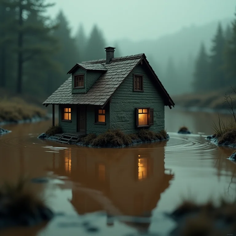 Casa alagada por água suja em sonho: aviso sobre problemas financeiros e instabilidade