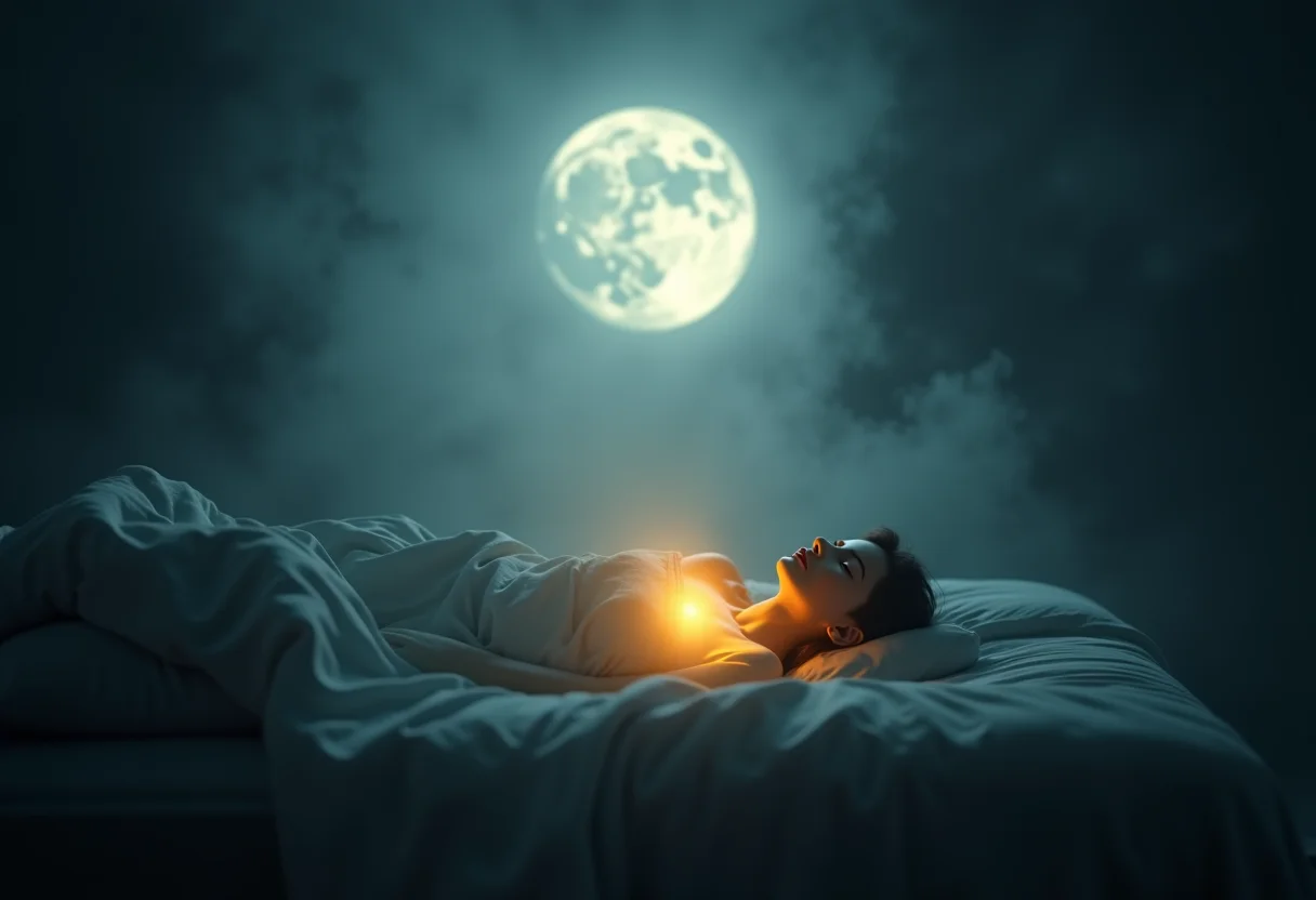 Cura Quântica do Sono: Noite de sono profundo e reparador.