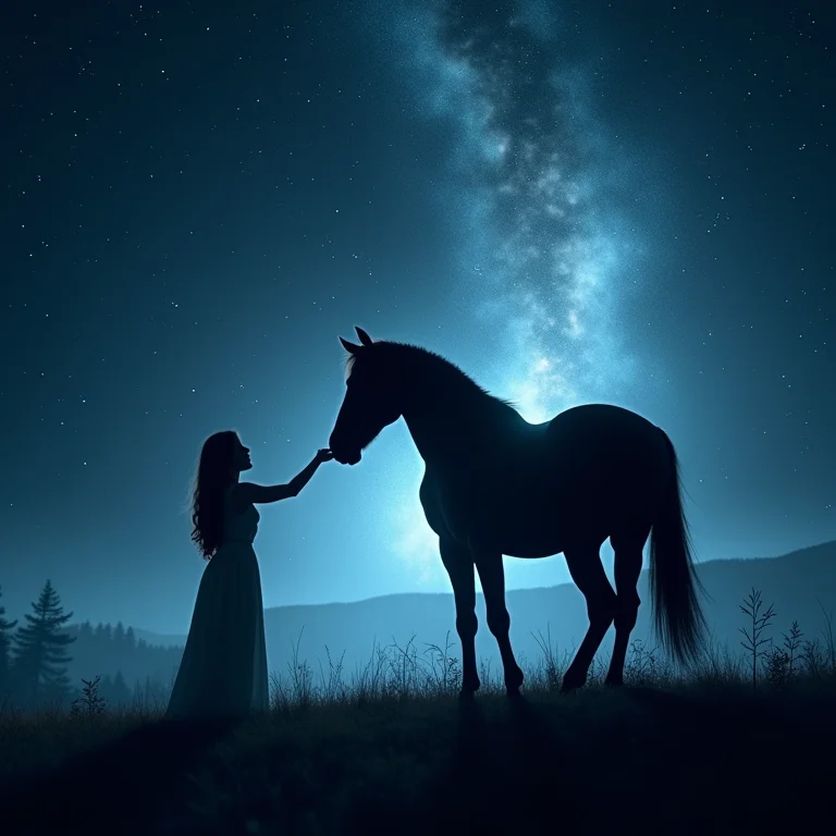 Encontro onírico: a dualidade do cavalo preto.