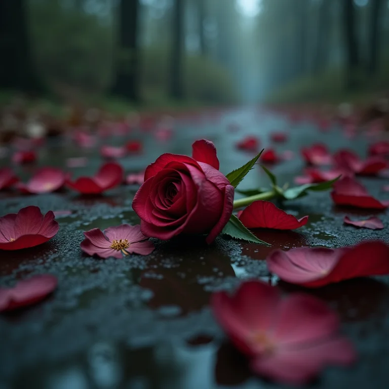 Flores murchas em um jardim, representando atenção aos detalhes