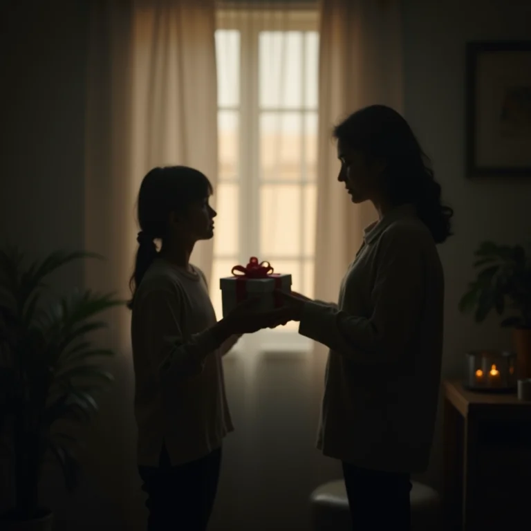 Imagem de uma silhueta recebendo um presente, representando reconhecimento e conexão emocional.