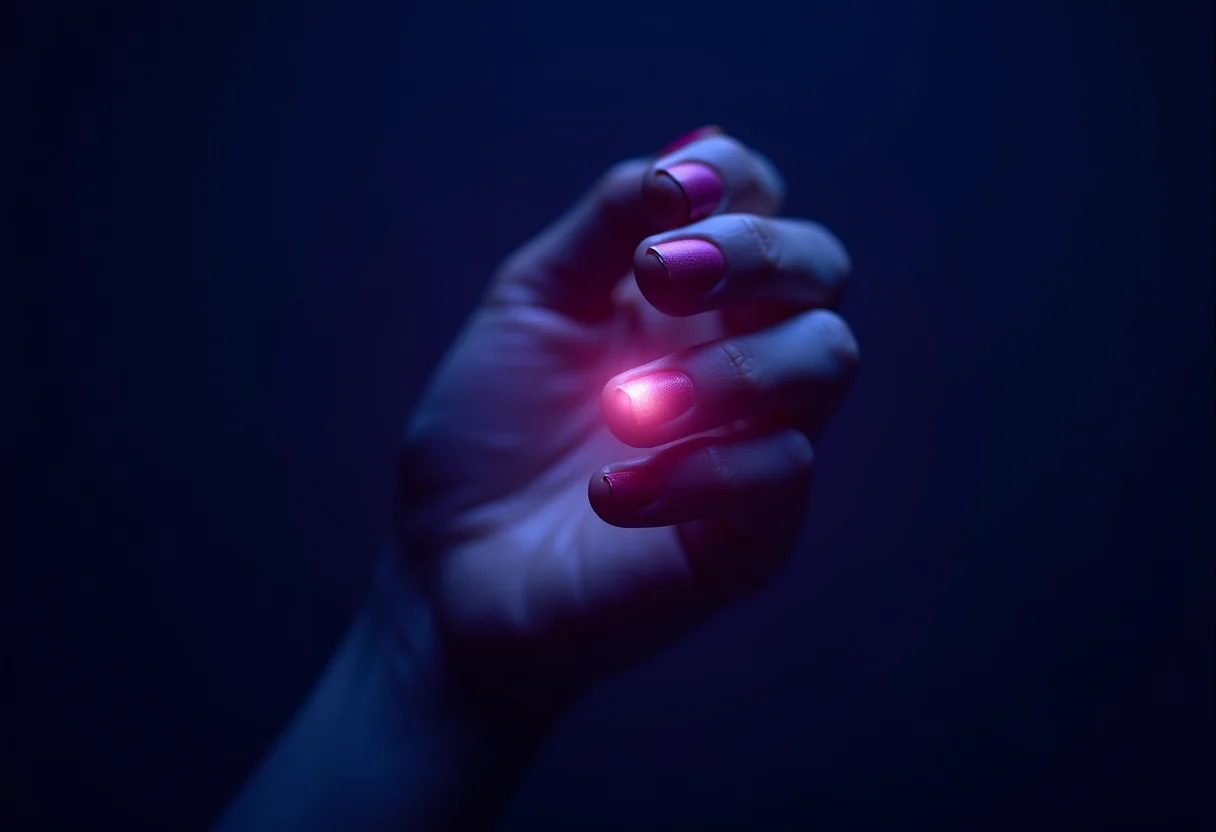 Mãos com unhas roídas, simbolismo do subconsciente e ansiedade.