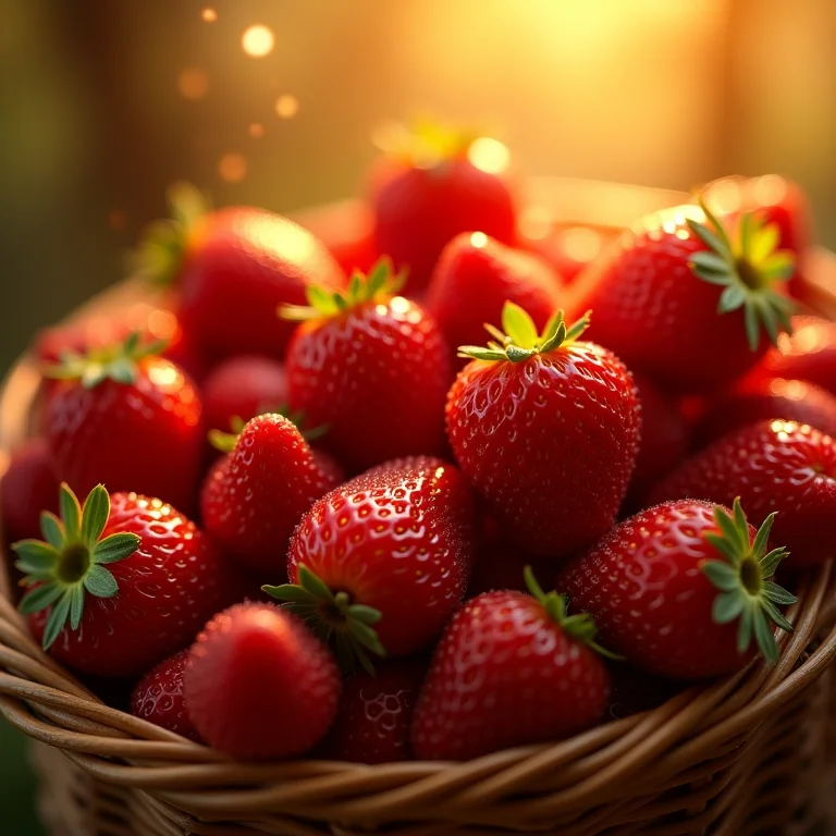 Morangos vermelhos maduros: fartura nos sonhos