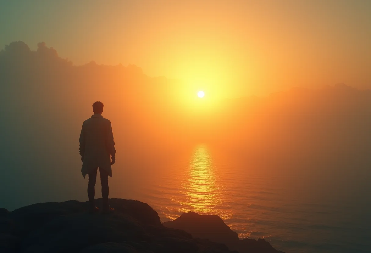 Nascer do sol no mar: beleza onírica e novos começos