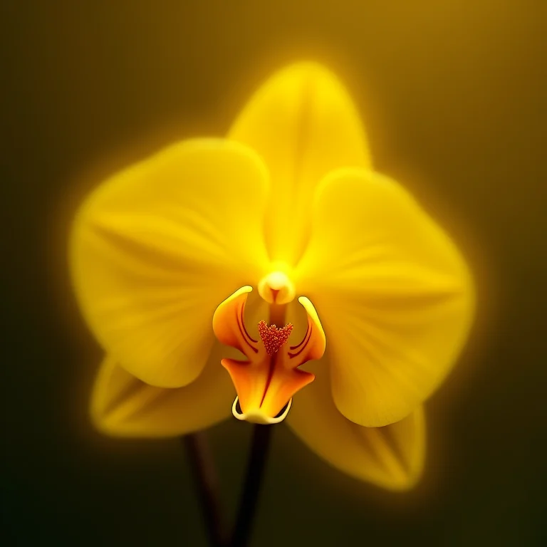 Orquídea amarela: alegria e prosperidade anunciadas em seus sonhos.
