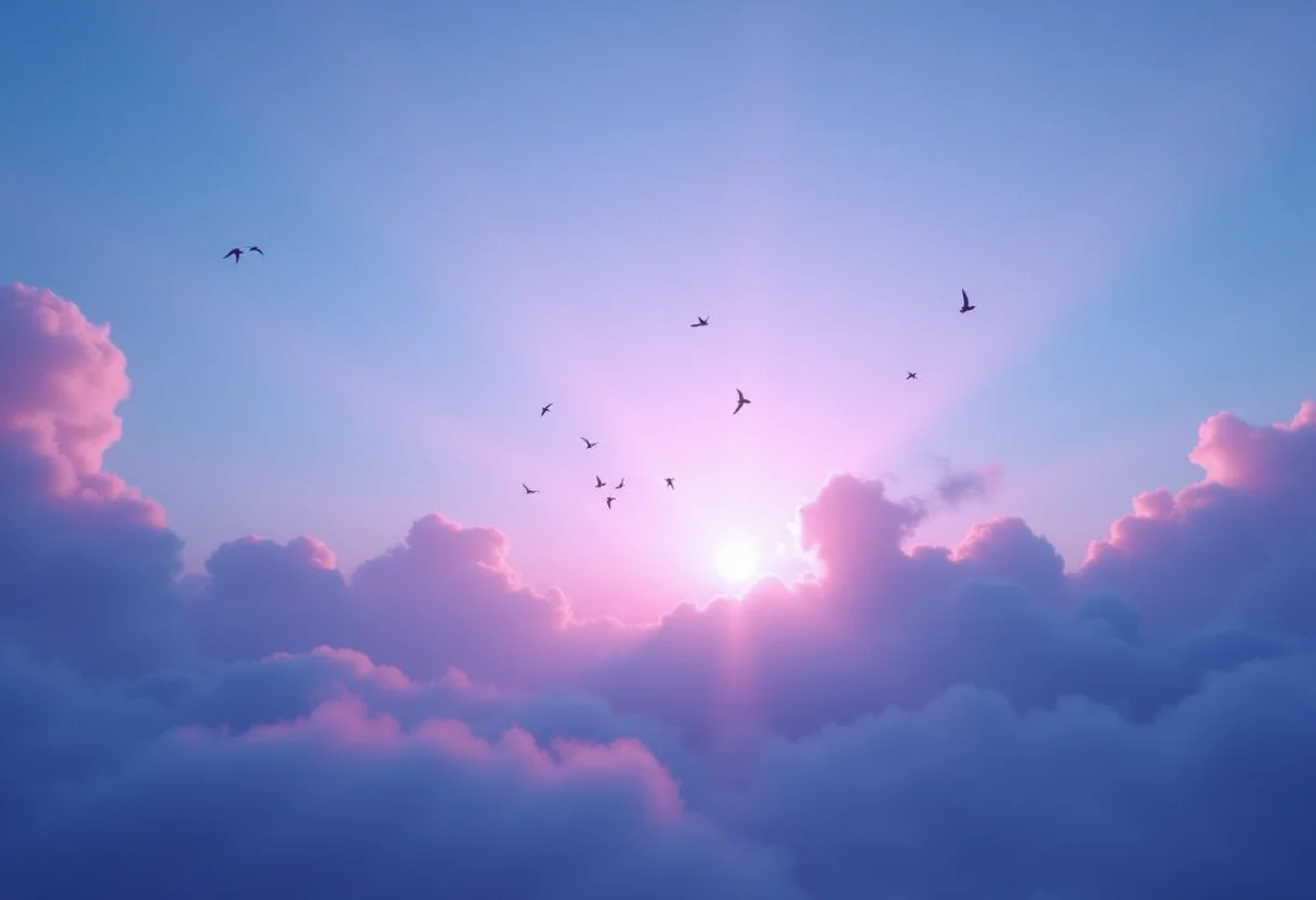 Pássaros voando em sonho: mistério e revelação