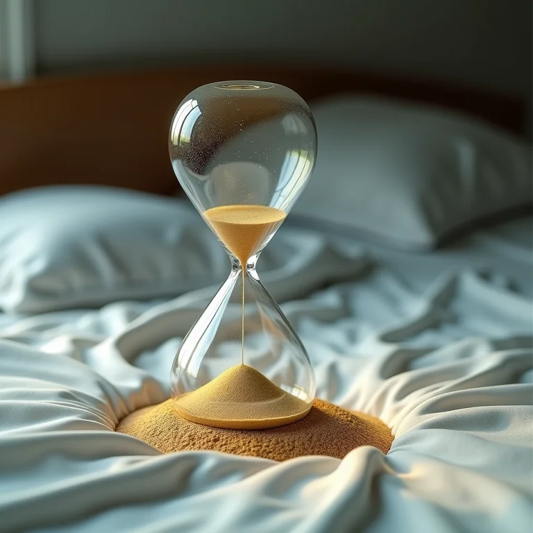 Qualidade do sono comprometida: ampulheta fragmentada