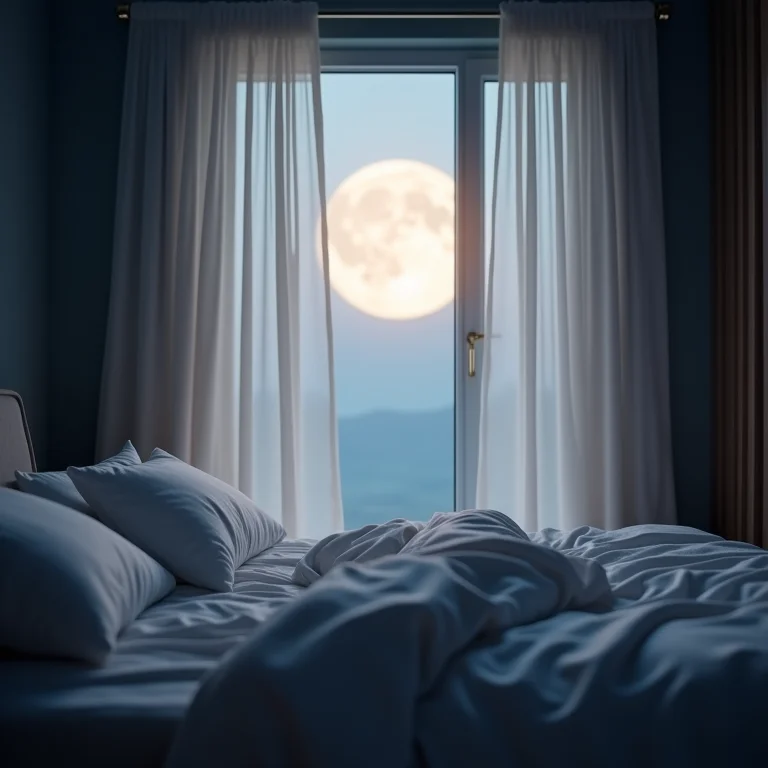 Quarto confortável com luz suave, representando a criação de um ambiente propício ao sono.