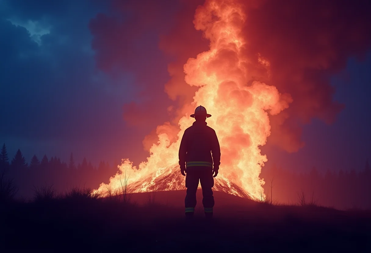 Sonhador apagando um fogo: simbolismo e interpretações oníricas.
