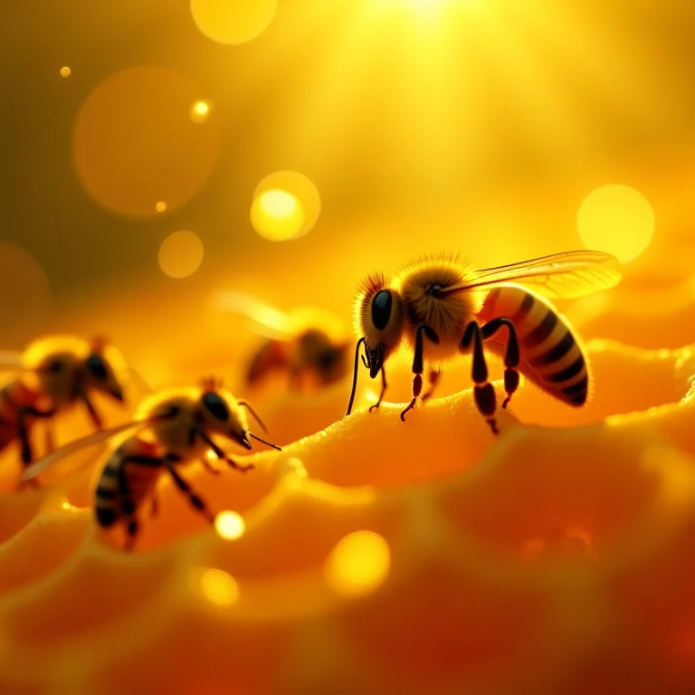 Sonhar com abelhas calmas: trabalho e harmonia