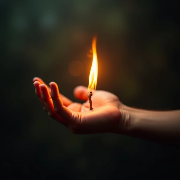 Sonhar com acender fogo facilmente: poder pessoal e sucesso.