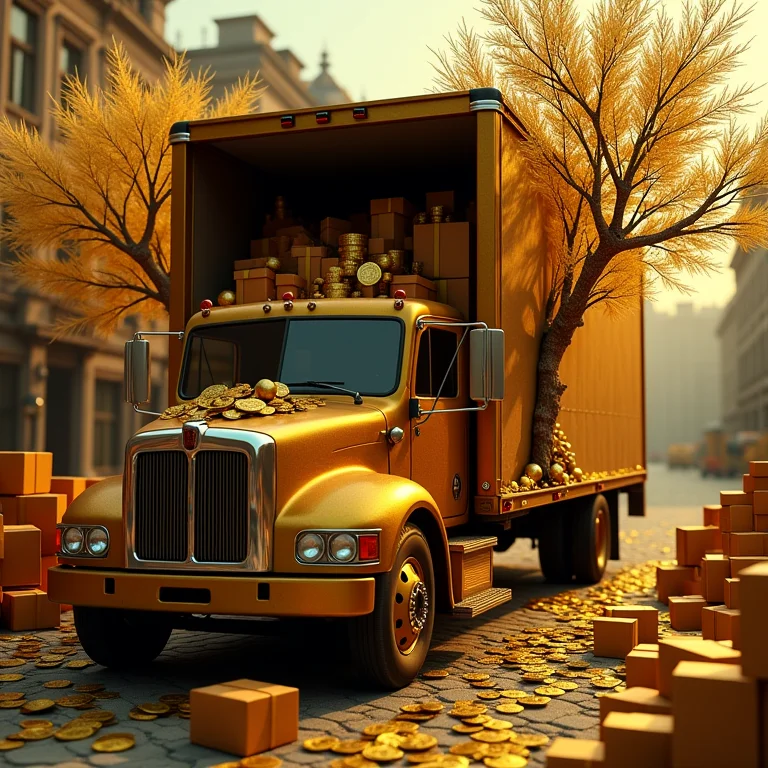 Sonhar com caminhão de mudança cheio: abundância e prosperidade