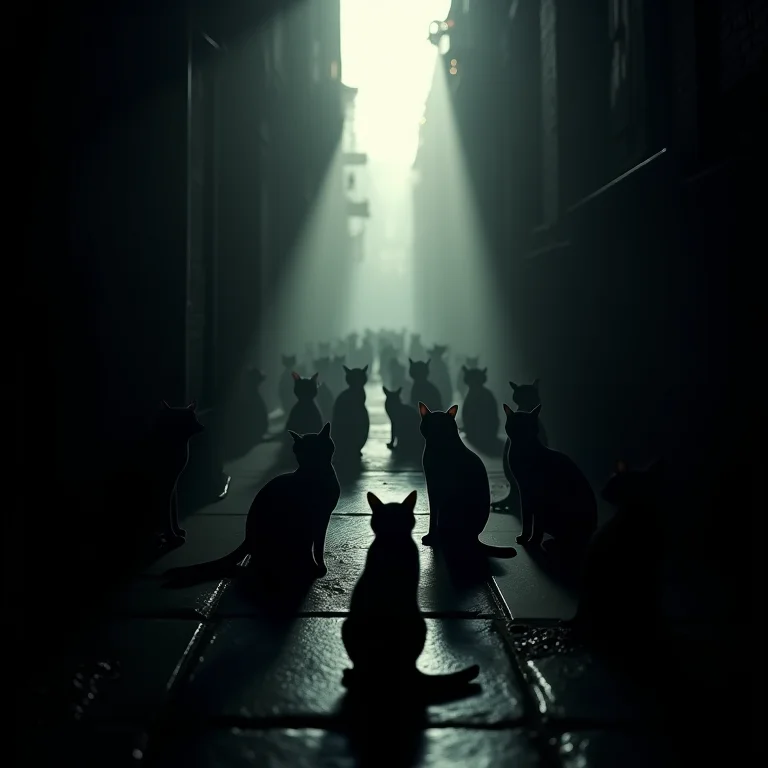 Sonhar com muitos gatos pretos: Mistério, intuição e proteção contra energias negativas.