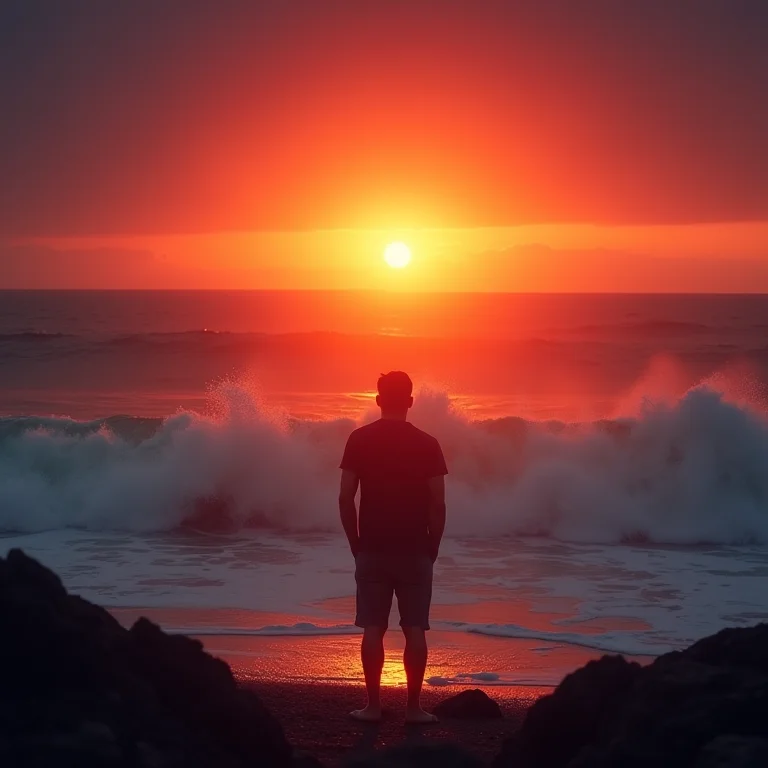 Sonhar com nascer do sol no mar agitado: superando desafios