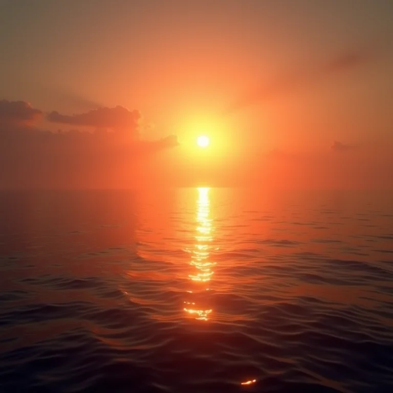 Sonhar com o sol se pondo no mar: encerramento de ciclos