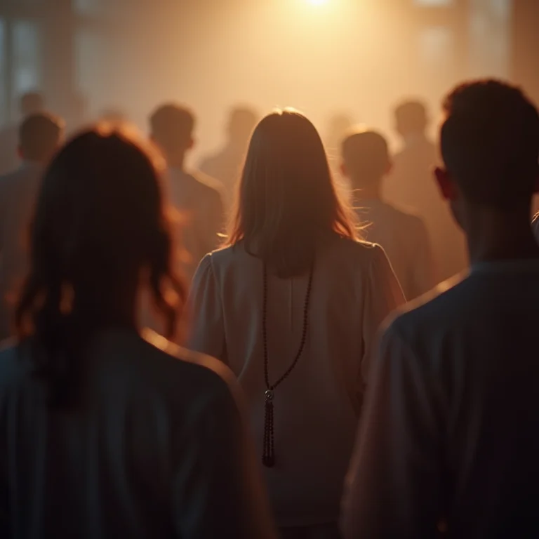 Sonhar com outras pessoas usando rosário: comunidade e crenças compartilhadas.