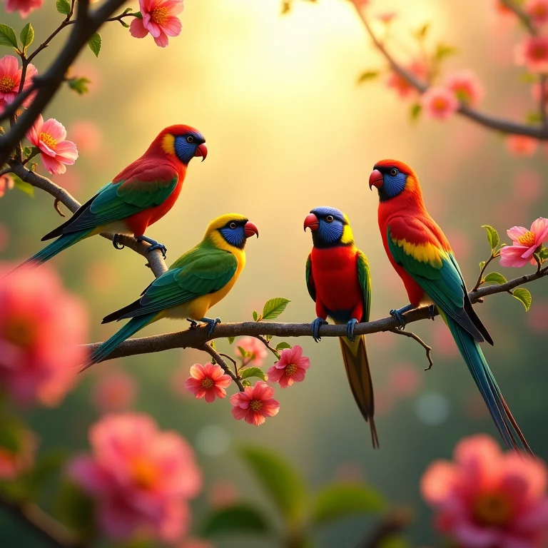 Sonhar com pássaros coloridos: alegria e vitalidade